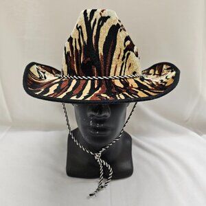 Tiger Print Cowboy Hat